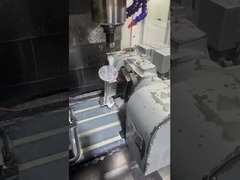 Robot aluminum parts in 5-axis machining center