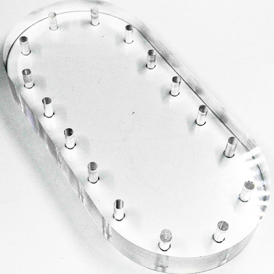 ISO9001 0.01mm CNC PMMA , UV Printing custom acrylic parts